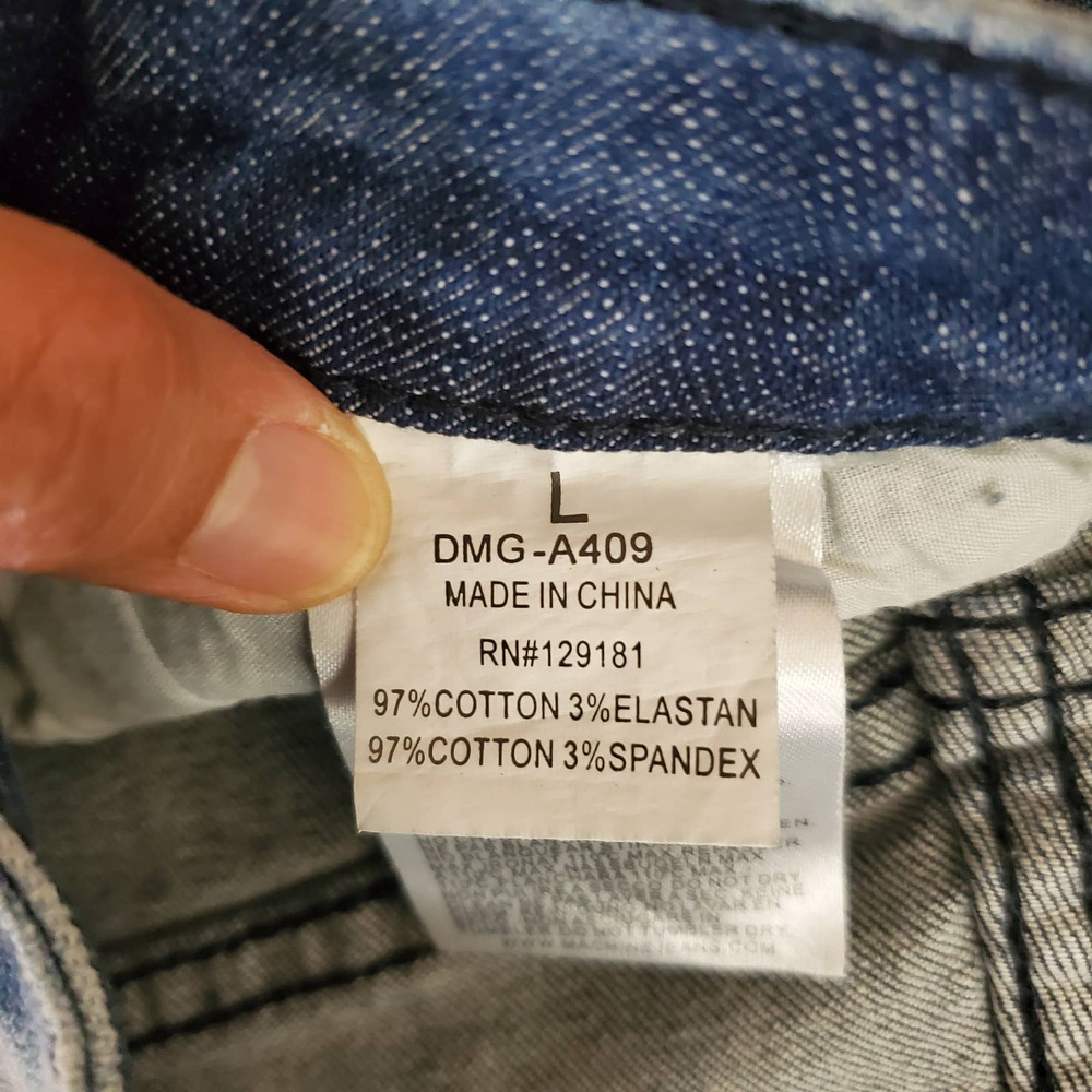 Machine Denim Jean High Rise Distress Short - Picture 10 of 10